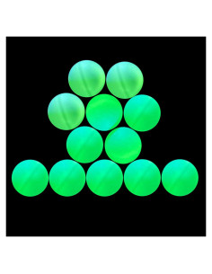 Pelotas de Ping Pong Meizhouer 12 Unidades Brillan en la Oscuridad
