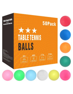 Pelotas de Ping Pong Meizhouer 50 Unidades Coloridas