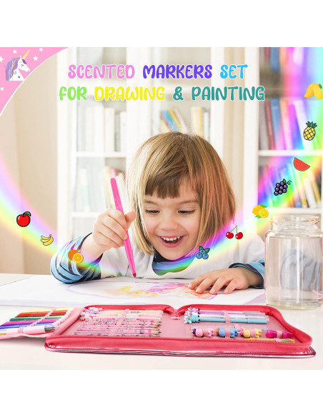 Juego de Arte 56 Piezas MAIGOZON Unicornio Brillante