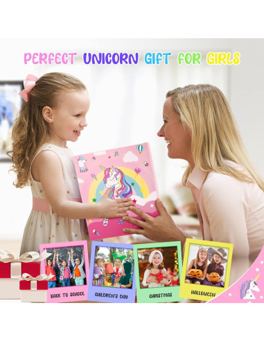 Juego de Arte 56 Piezas MAIGOZON Unicornio Brillante