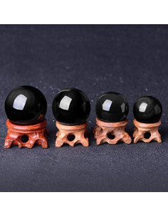 Bola de Cristal de Obsidiana HOMELEX 60mm con Soporte 2