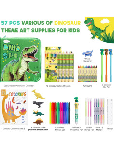 Juego de Marcadores Aromatizados MAIGOZON 57 Piezas Dinosaurio 2