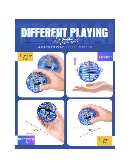 Bolas Voladoras 2-Pack DONGGUAN Azul, Juguete Interactivo