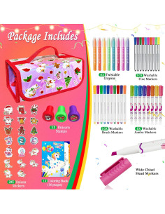 Set de Marcadores Lavables Weirtoya 70 PCS para Niños 2