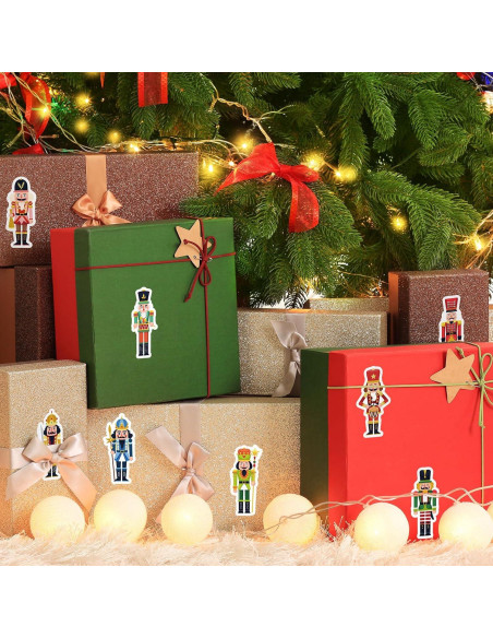 Rollo de 1000 Pegatinas Cascanueces Whaline 3.81 cm Navidad