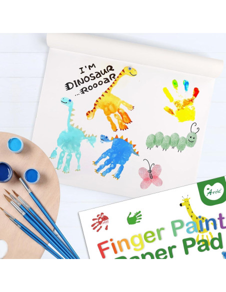 AROIC Bloc de Papel para Pintura con Dedos 36 Hojas 28x36 cm