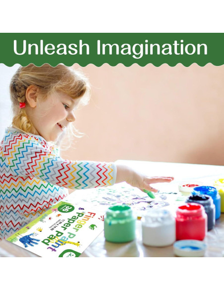 AROIC Bloc de Papel para Pintura con Dedos 36 Hojas 28x36 cm