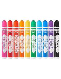 Marcadores de Puntos Shuttle Art 10 Colores Lavables No Tóxicos