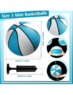 Balones de Baloncesto para Piscina Honoson 6 Piezas 17.78 cm 2