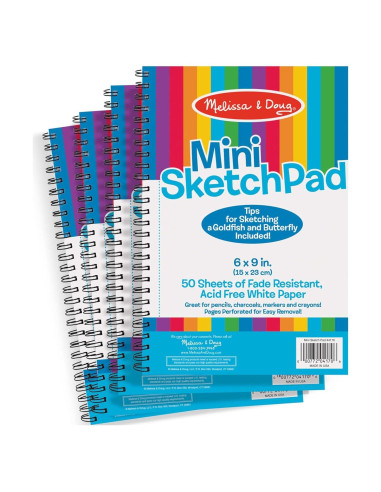 Bloc de Dibujo Enlazado Melissa & Doug - Paquete de 4