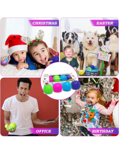 Pelotas Antiestrés Cambiantes Namii W - Paquete de 4 Colores 2