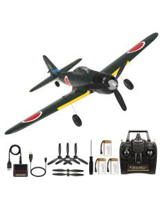Aeronave RC Mitsubishi Zero 4CH con Giroscopio 6 Ejes