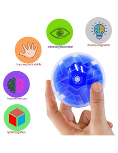 100PCS Mini Bolas de Laberinto 3D YI-YANG-AII Juguetes 2