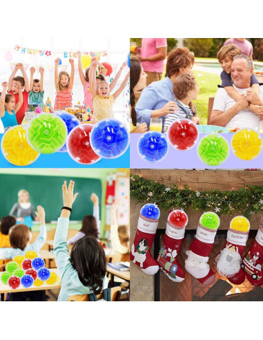 100PCS Mini Bolas de Laberinto 3D YI-YANG-AII Juguetes