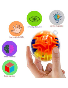 12 Piezas Bola Laberinto 3D YI-YANG-AII Juguete Educativo 2