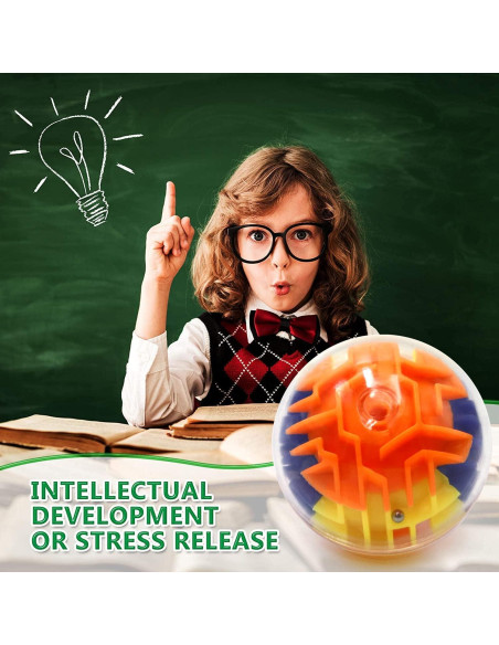 12 Piezas Bola Laberinto 3D YI-YANG-AII Juguete Educativo