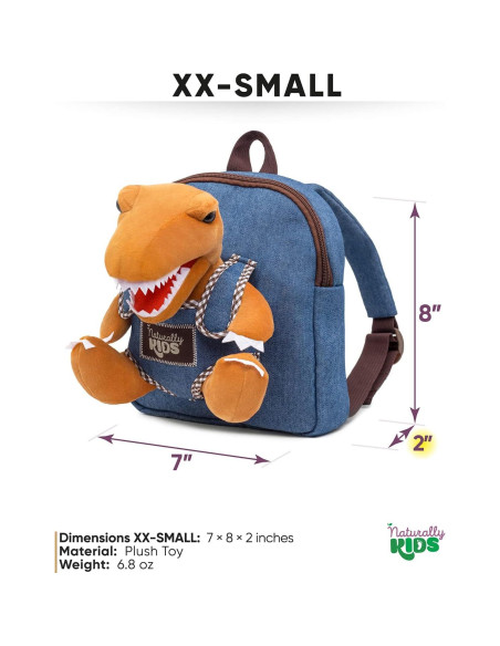 Mini Mochila Dinosaurio Naturally KIDS 17,78x15,24cm Mini Mochila Dinosaurio Naturally KIDS 17,78x15,24cm