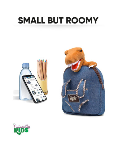 Mini Mochila Dinosaurio Naturally KIDS 17,78x15,24cm