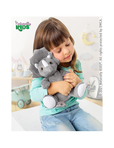 Mochila Dinosaurio Triceratops Naturally KIDS 25x20x8cm