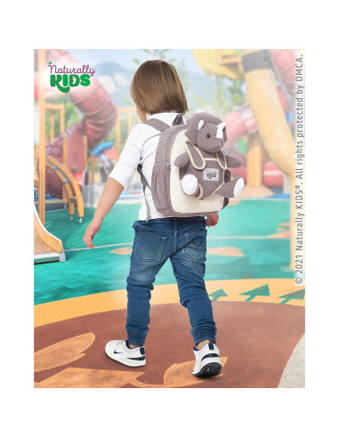 Mochila Dinosaurio Triceratops Naturally KIDS 25x20x8cm