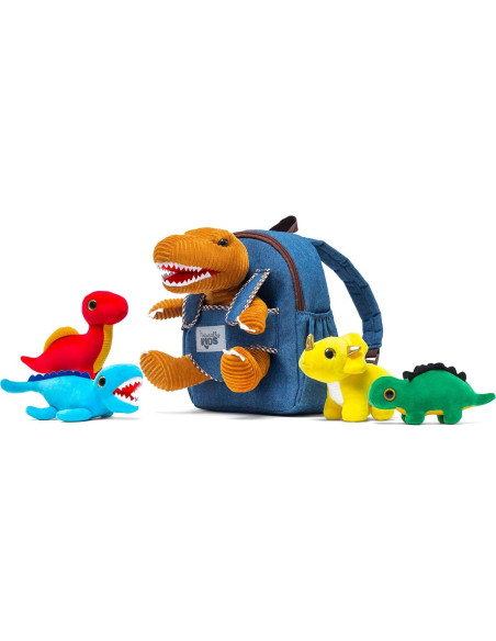 Mochila Dinosaurio Naturally Kids con Juguetes de Peluche Mochila Dinosaurio Naturally Kids con Juguetes de Peluche