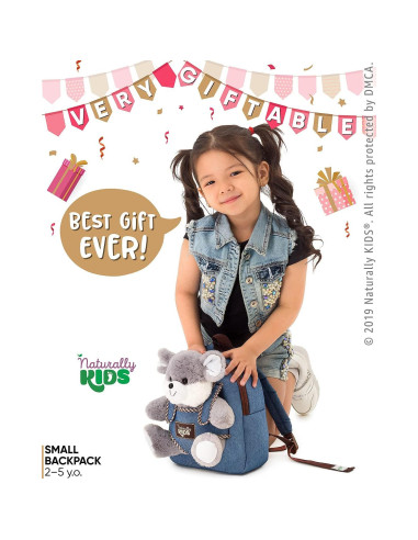 Mochila de Ratón Naturally KIDS para Niños 2-5 Años