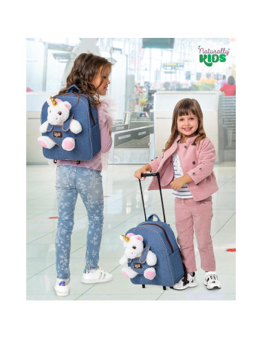 Mochila Rodante Unicornio Naturally KIDS 31.75x27.94cm