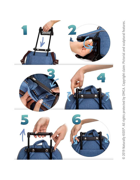 Mochila Rodante Unicornio Naturally KIDS 31.75x27.94cm