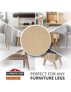 Almohadillas de Fieltro X-PROTECTOR 10 PCS Beige 20.3x15.2 cm 2