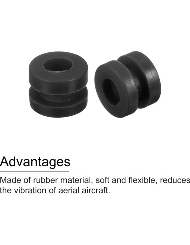 Bolas de Caucho Antivibración MECCANIXITY M3x4.6mm 24 Pcs