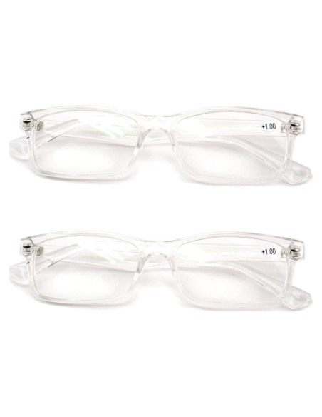 2 Pares de Gafas de Lectura Rectangulares Vision World 1.25x