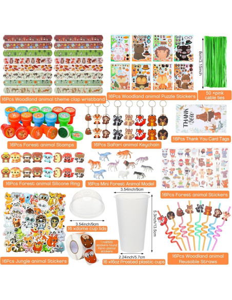 Conjunto de Fiesta Woodland 212 Piezas Poen Diversión