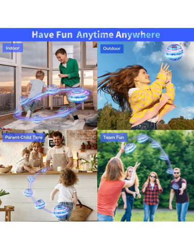 Bola Voladora PEKOIU TSM006B Azul - Juguete Interactivo