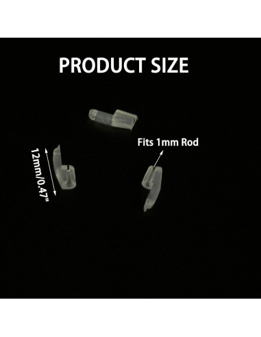 10 Sujetadores Plásticos para Aviones RC URIMPAVIDO 1mm