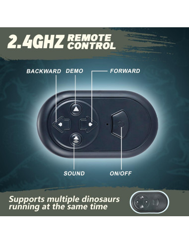 Dinosaurio Control Remoto SMILESSKIDDO 34.5 cm Velociraptor