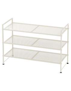 Estante para zapatos apilable Simple Houseware 3 niveles blanco