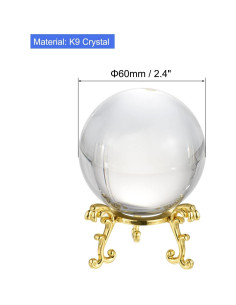 Bola de Cristal K9 PATIKIL 60mm con Soporte y Caja 2