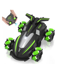 Coche Acrobático RC Eulogia Verde 4WD 360 Deriva Todo Terreno