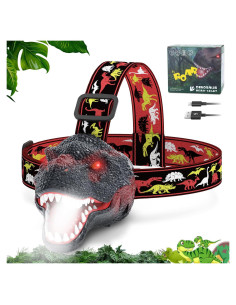 Linterna Frontal Dinosaurio Nitigo T-Rex Recargable LED