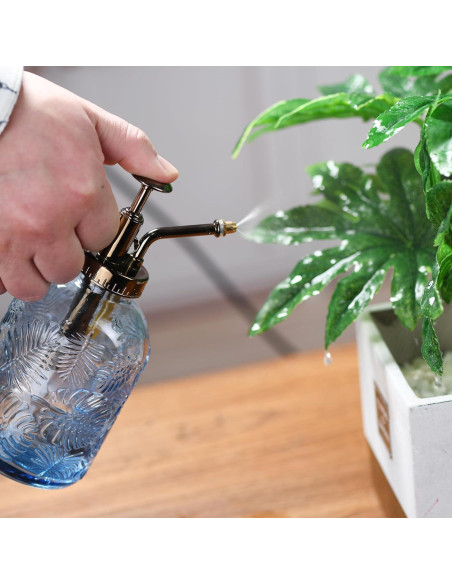 Botella de Spray para Plantas SDlumeiy 348.7 ml Vidrio Azul