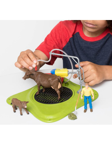 Set de Juego Lavado de Vaca Feliz Schleich 16 Piezas