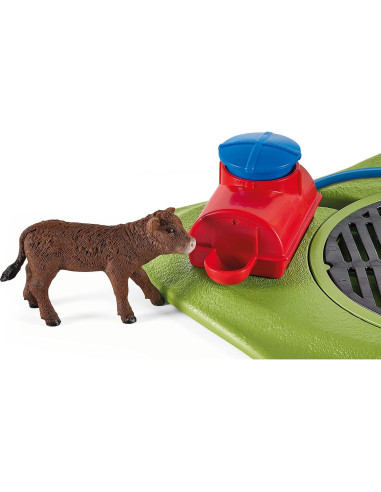 Set de Juego Lavado de Vaca Feliz Schleich 16 Piezas