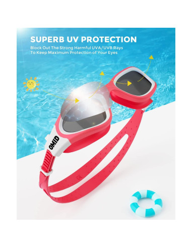 Gafas de natación OMID P2mini para niños, polarizadas y cómodas