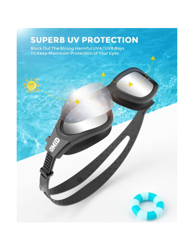 Gafas de natación OMID P2mini para niños, polarizadas y cómodas