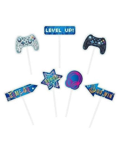 Adornos para Cupcakes WERNNSAI 35 Piezas Videojuegos