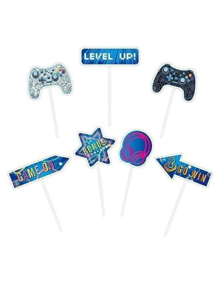 Adornos para Cupcakes WERNNSAI 35 Piezas Videojuegos