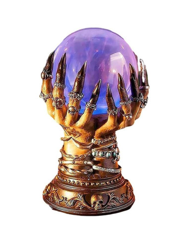 Bola de Cristal de Plasma Syrisora 22x15 cm para Halloween