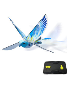MUKIKIM eBird Pájaro Azul - Juguete Volador RC Carga USB