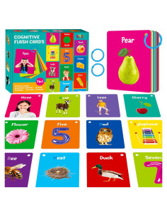 50 Tarjetas de Aprendizaje Temprano SpriteGru - Doble Cara