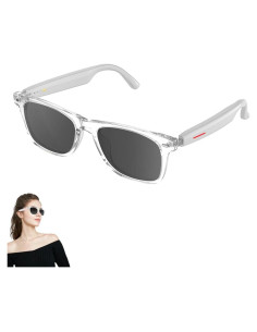 Gafas Bluetooth Inteligentes Yeabomy Blancas UV Control Táctil